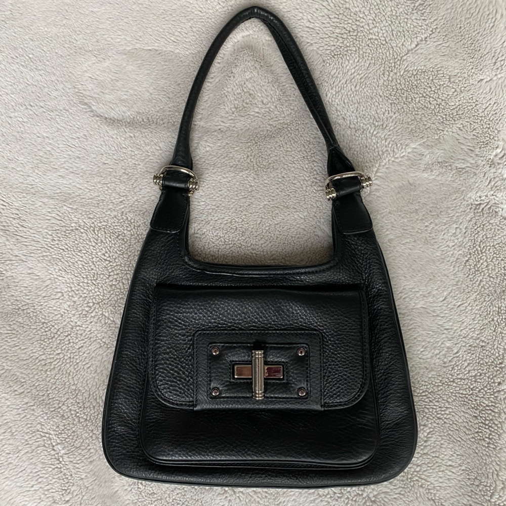 Elegant Black Leather Women's Bag